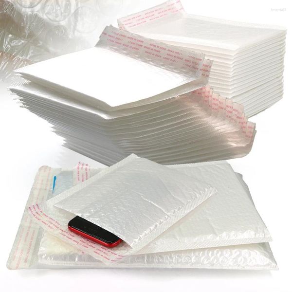 Depolama torbaları kalınlaşmış çok boyutlu 30pcs kabarcık zarfları torba su geçirmez köpük postalar zarf plastik kendi contası paketleme