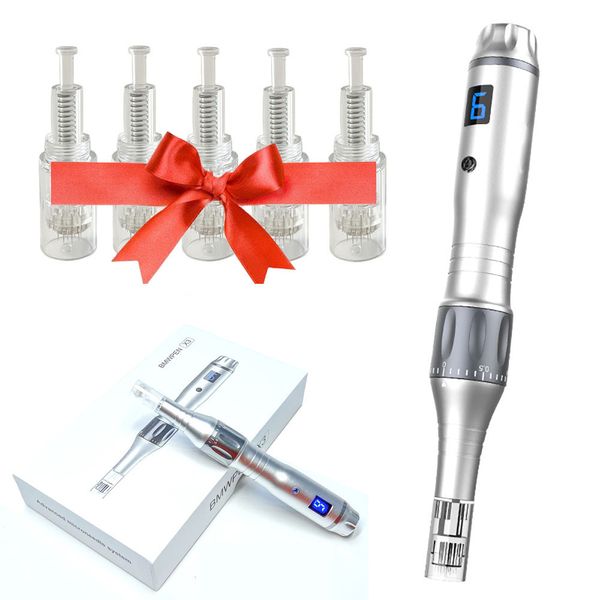 Dr Pen Nano Needling Electric Wireless Auto Micro Needling con cartuccia ad ago da 5 pezzi Derma Kit Pen Pen Bellezza Care di bellezza Mesopen