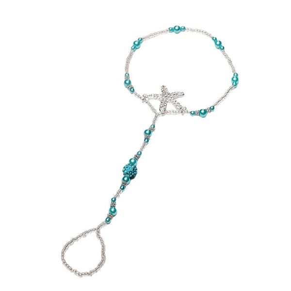 Boho barfuß Meer Tierfuß Schmuck Fußkett für Sandalen Strand Hochzeit 22477