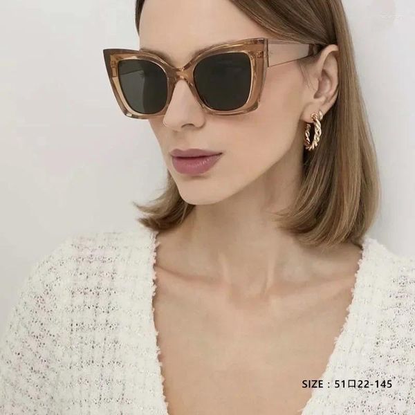 Occhiali da sole 2024 Fashion Anchor Large Frame Great Simple Versatile Uv400 Cool