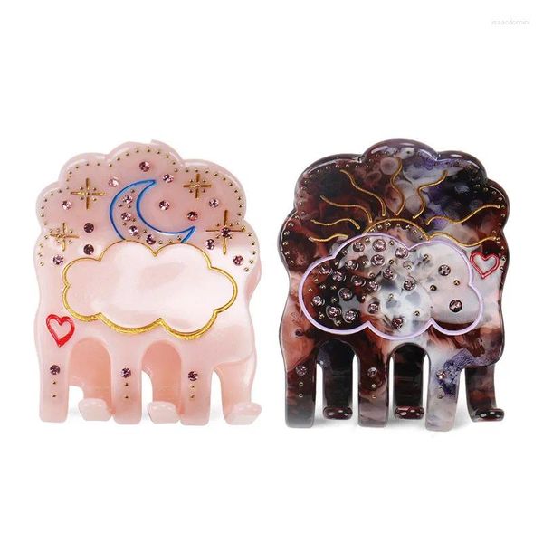 Hair Clips Jewelry Ornament Acessory for Women Girls Fine Rhinestones Claw Clip Holder Office Career