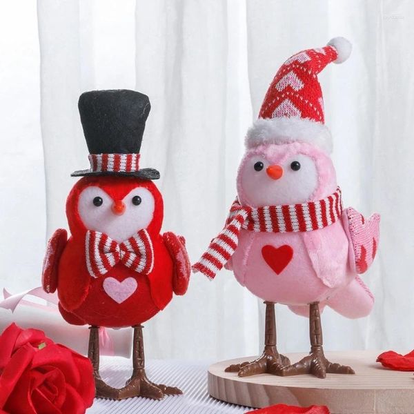 Украшение вечеринки 1pc Праздничный светящийся птичий декор День Святого Валентина