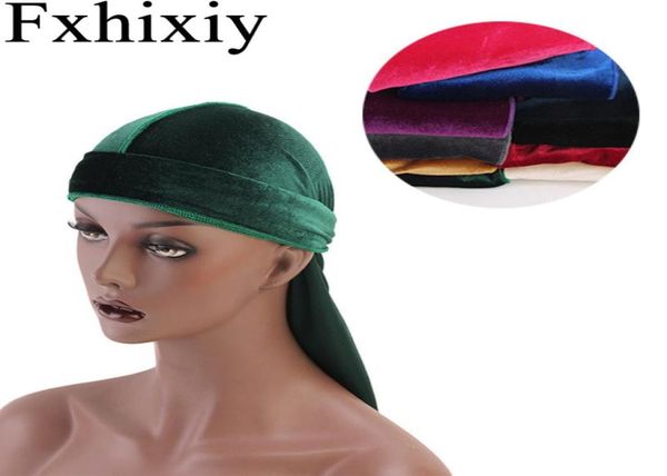 Beanieskull Caps Unisex Heartables Bandana Turban Hat Belvet Wigs Long Tail Durags Men039s Headwrap Chemo Cap Biker Headwear P7179501