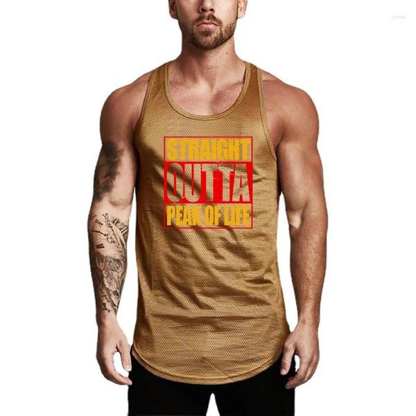 Tops canotte da uomo uomo Summer Mesh fitness canottiere abbigliamento da palestra bodybuilding top top camicia senza maniche