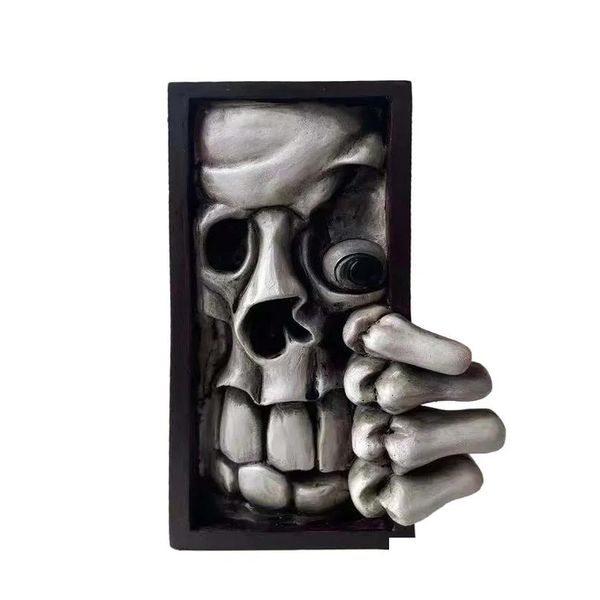 Dekorative Objekte Figuren einzigartige lustige Lesezeichen für ADT Thriller Devils Hand Halloween Geschenk 220818 Drop Lieferung Hausgarten D DH3MQ