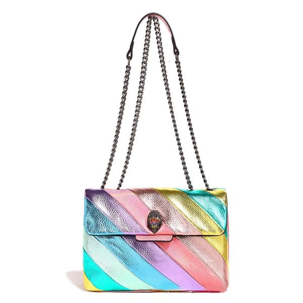 2024 Women Kurt G London Multicolor Patchwork Bags Crossbody for Women UK Bolsa Bolsa de tendência de moda de marca