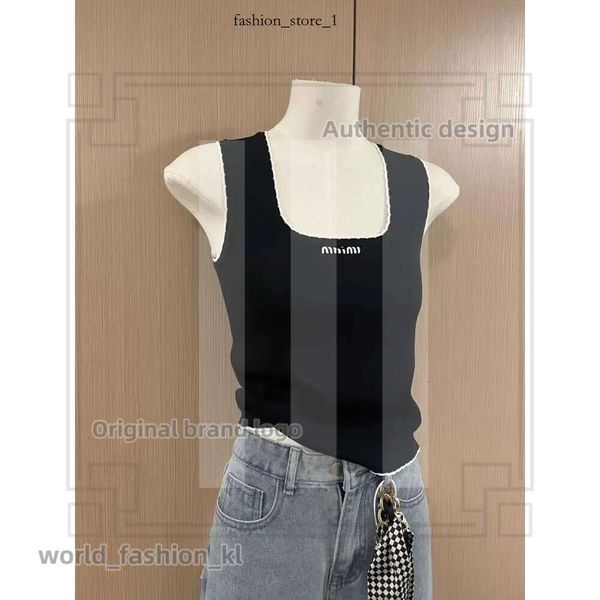 Mui Mui Top Free Size One Size Designer Tank Tops Designer Summer Men's Women Mui рубашка роскошная модная синглетная спортивная фитнес-жилет Mui Mui рубашка 524