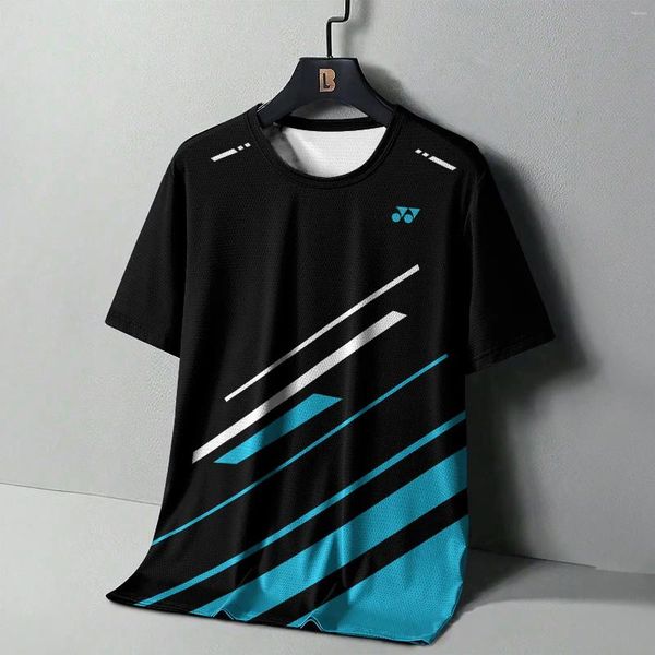 Camisetas masculinas camisetas de badminton