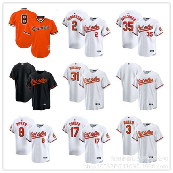 Orioles 8 Ripken 3 Mateo 17 COWSER CRIANÇAS femininas