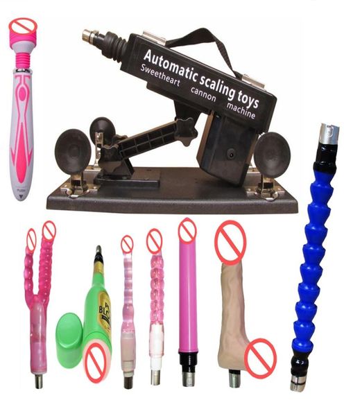 Automatisches Sexmaschinengewehr mit Dildo Automatischer Geschlechtsverkehrsmaschine für Männer und Frauen Geschenkvibrator Rod Sex Toys8020778