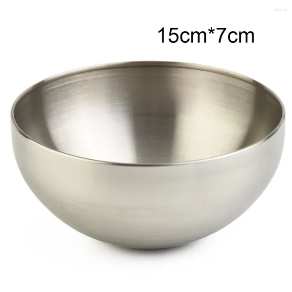Bowls Sta11111111111111111111111inless Ste11111111111111111111el Rice Soup Heat Ins1ulated 304 Double Walled Bowl Salad Mixing