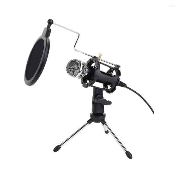 Microfono microfoni per telefono cellulare 3,5 mm Home Stereo Desktop Tripod Mic PC PC Video Chating Gaming Podcasting Recording Meeting