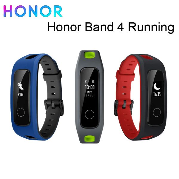 Banda de honra de pulseiras 4 Running Smart Wrist AMOLED Color 0,95 polegada Criação de touchscreen Postura Detectar a freqüência cardíaca SMON do sono
