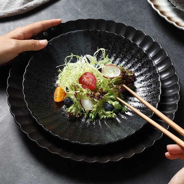 Teller japanische Keramikgerichte Western Steak Obst- und Gemüsesalat Haus Utensilien