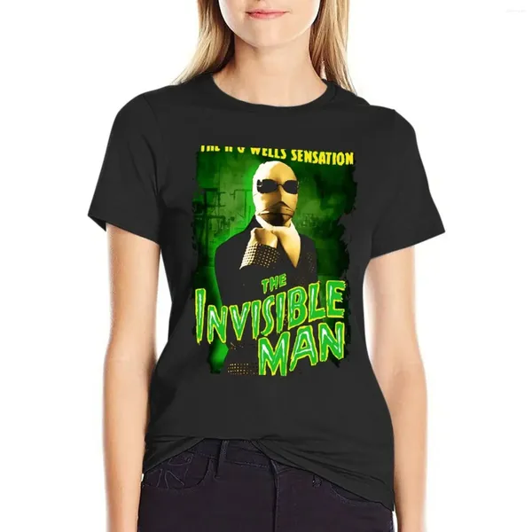 Polos femininos H G Wells The Invisible Man Movie T-Shirt