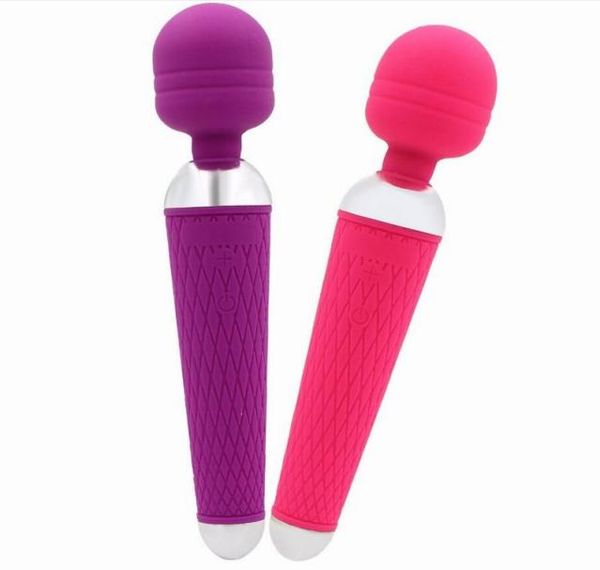 Multisped Recargable Av Magic Wand Vibrator Toys Sex for Woman Sex Massage G Spot Spot Vibradores para mulheres Sexo adulto Machine Shop4932988