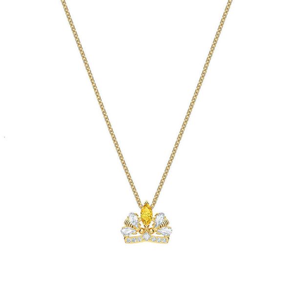 senza collo per donna gioielli swarovskis abbinati a corona d'oro forma piccola ape cravatta femmina swarovski elemento cristallo catena di clavicola
