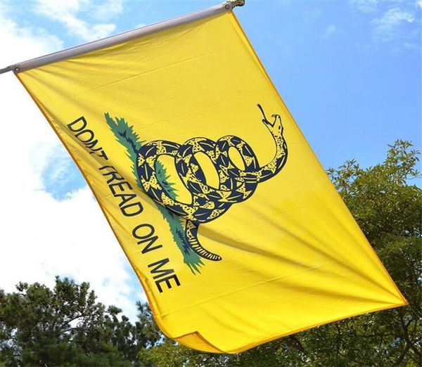 Nuova bandiera americana da 90x150 cm Flag al 100% in poliestere USA Don't Lase on Me Gadsden Flag 3*5 piedi Confederato 1307666