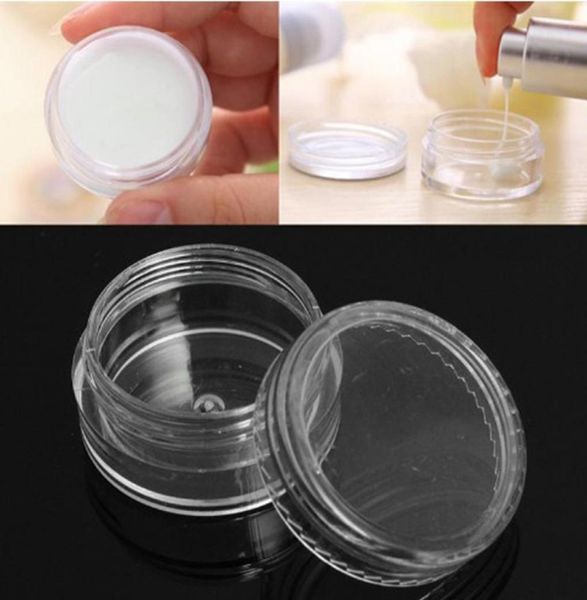 Plastico Vervo per ombretto da 3 ml di pompario a 3 ml bottiglie di crema per la faccia di panna per occhiali per occhiali per chiodo vuoti per unghie utensile di bellezza dbc bh367347580