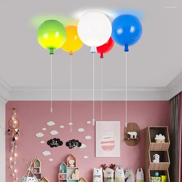 Luzes de teto Lâmpadas coloridas de parede de balão E27 Bedro de estudo Estudo da sala de estar Corredor El SCENCE ILUMINAÇÃO INTERIOR DRIANÇA NOITE