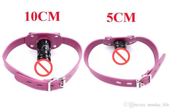 Silicone Dildo Gag Head Strapon Mouth Gag Fetish BDSM Bondage Leather Penis Harness Lesbian Sex Toys para casal8131490