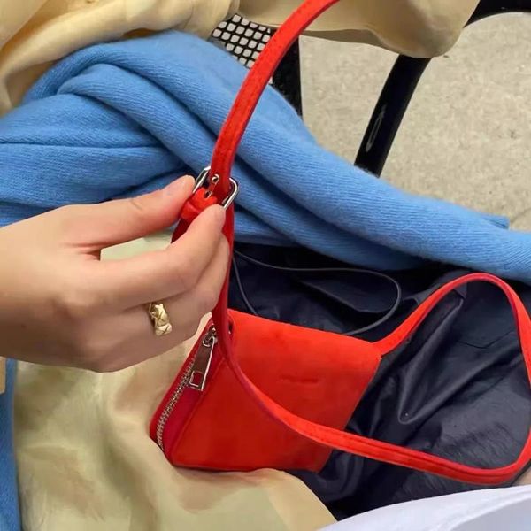 Depolama Çantaları Koreli Kırmızı Crossbody Bag Kadın PU Mektup Mini Kart Tutucu Minimalist Cüzdan Güzel Küçük Bel Para Çanta Çantası