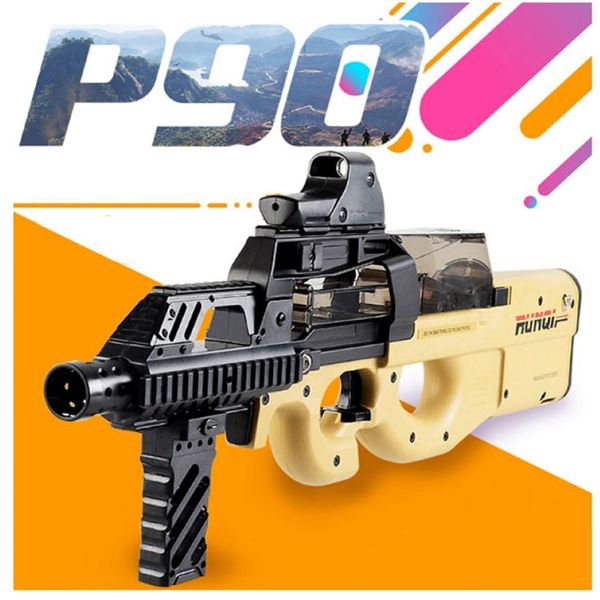 P90 Toy Gun Assault Sniper Water Bullet Model Outdoor Entaination CS Game Electric Busps Paintball Pistol Toys для детей 308i