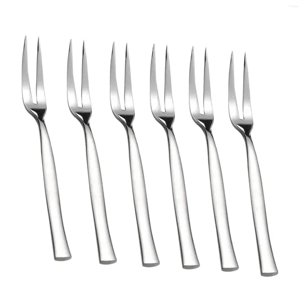 Forks 6 peças Salad Fork Pastry Fruit Soberma para festas de verão Festas de verão Acessório da cozinha de festas de casamento