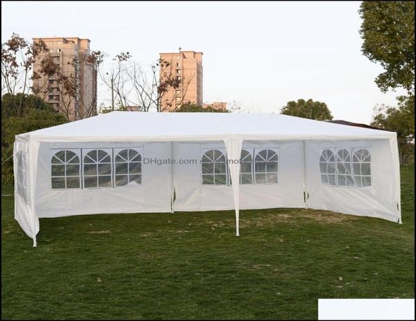 Building Garden Buildings da giardino giardino casa all'aperto 3x9m baldacchino tede matrimoniale tenda padiglione padiglione eventi cater eventi laterale goccia deliugale54544447