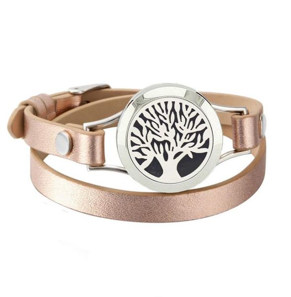 Neues Design Inspiration Zitat Armbänder mit echtem Leder ätherisch Öl Diffusor Aromatherapie Locketarmbänder 5pcs Filzpads5425139