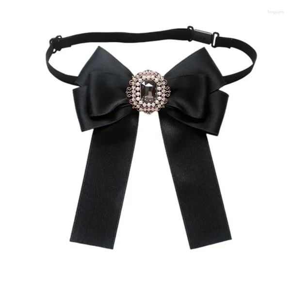 Базу галстуки винтажная лента Bowknot Brooch Pin