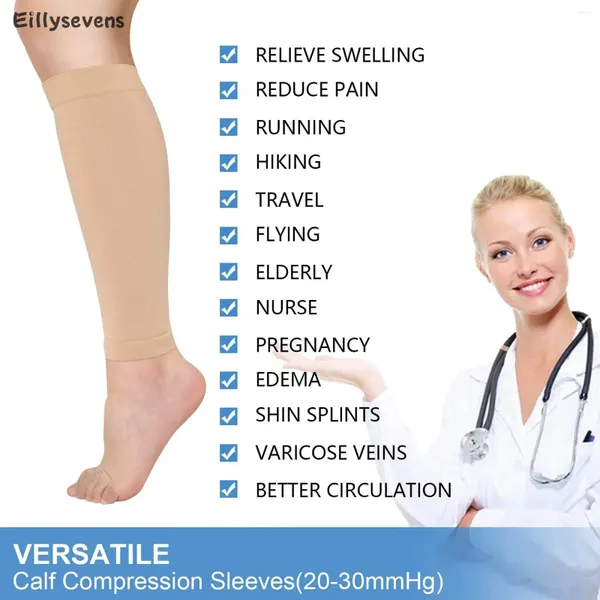 Frauen Socken Unisex Elastizierstrümpfe Fitness Outdoor Sportdruckkalbvene Form Schlankes Bein