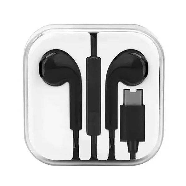 1 HAO de alta qualidade Bluetooth USB tipo C Earbuds Wirbuds fone de ouvido para iPhone 7 8 x 11 12 13 14 Plus Pro Max e Samsung Android Smartphones