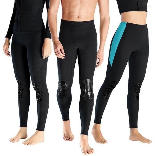 Kadın Mayo 1.5mm kalınlaşmış sıcak dalış pantolonu erkekler için bölünmüş pantolonlar kadın şnorkelle yüzme kış yüzme ve sörf xs-xxl