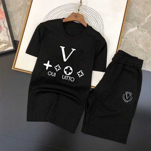 Herren -Tracksuiten Designer Herren Tracksuits Sets Jogger Sweatshirts Sport Jogging Suits Man Tracksuits zweiteils Set T Shirt Sommer bedruckt Kurzarm Shorts 710TX