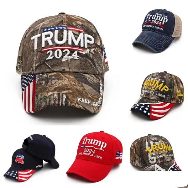 Bannerflaggen DHS -Präsident Donald Trump 2024 Ball Hat Baseball Caps Designer Sommerhüte Frauen Herren Snapback Sport Jogging Outdoor DHXOQ