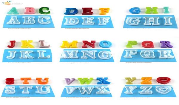 Big 26 Lettere Impostare la decorazione domestica stampi per torta a resina epossidica silicone per la produzione di gioielli4722052