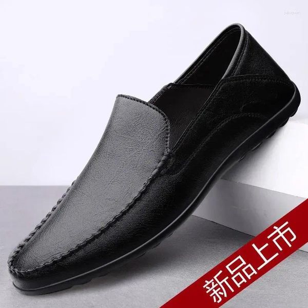 Повседневная обувь Moccasins Menmade Men's Men's 2024 Первый слой -ковхие