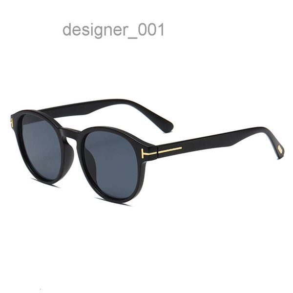 Retro Leopard Print Circular Sonnenbrille für Männer, die UV -resistente Tomgläser Frauen fotografieren A15 S9I6 HAFZ