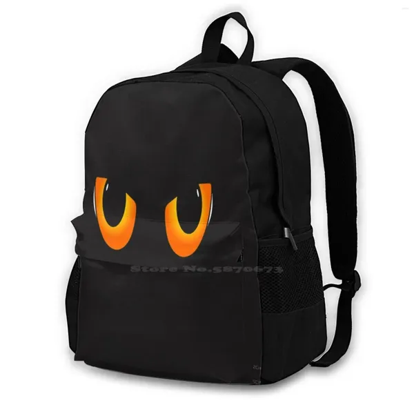 Backpack Kat Eyes School -Taschen für Teenager Girls Laptop Reisebast Rot Blau