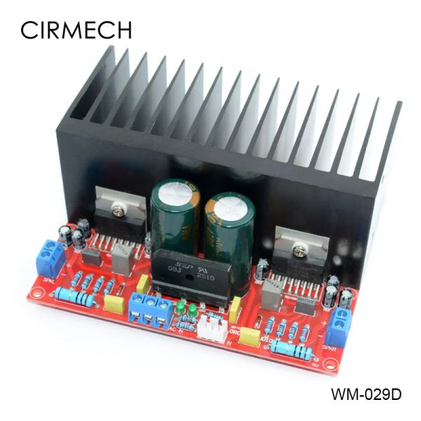 Amplifikatör Cirmech Ücretsiz Nakliye Çift AC1232V 2.0 Kanal TDA7293 100+100W HIFI Stereo Ses Amplifikatör Kartı