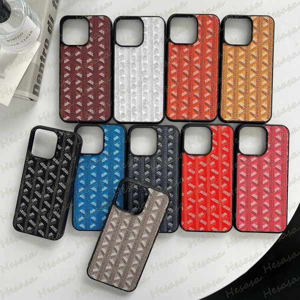 Klassische Buchstaben Designer Telefonhülle für Apple iPhone 15 Pro Max 14 plus 13 12 Mini 11 x XS XR 8 7 Plus Premium-Leder Bunte Luxurys Anti-Scratch Cover TPU-Schutz