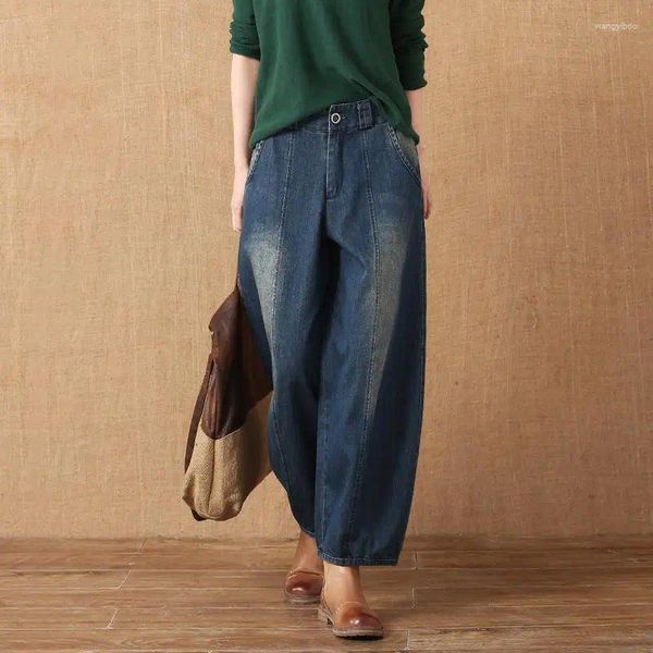 Frauen Jeans Casual Hosen Flare Frau Frauen breite Hose Urban Jean Baggy Kleider Frühling 2024 Damen Mode Vintage Kleidung Hose