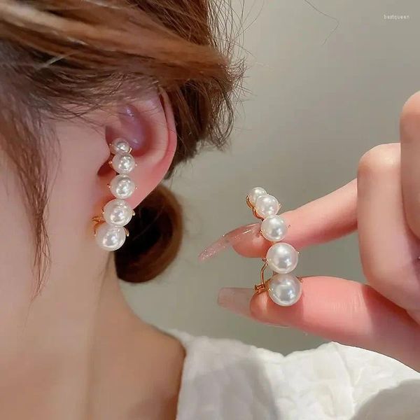 Brincos de garanhão IMITAÇÃO BRANCA EARRO EARCLIP DE EARCLIP DE EARRO PARA MULHERES DEEA DELEMENTE MENIFICAÇÃO JOENS DE JOENS DE VELECIMENTO DO Dia dos Namorados