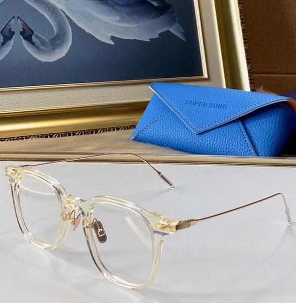 Süper Sung Abossster Optik Gözlükler Unisex Retro Style AntiBlue Işık Lens Plakası Kare Tam Çerçeve Box4933353