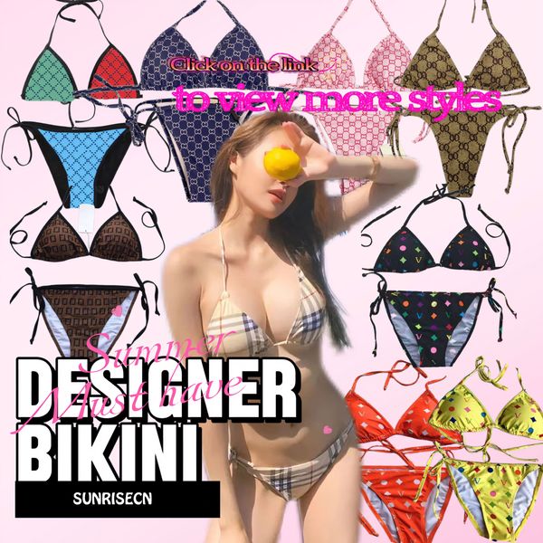 24SS Bikini Designer Swimsuit Top costumi da bagno abita da bagno abita da bagno per le vacanze Cravatta da nuoto da nuoto da nuoto Bikini S-XL