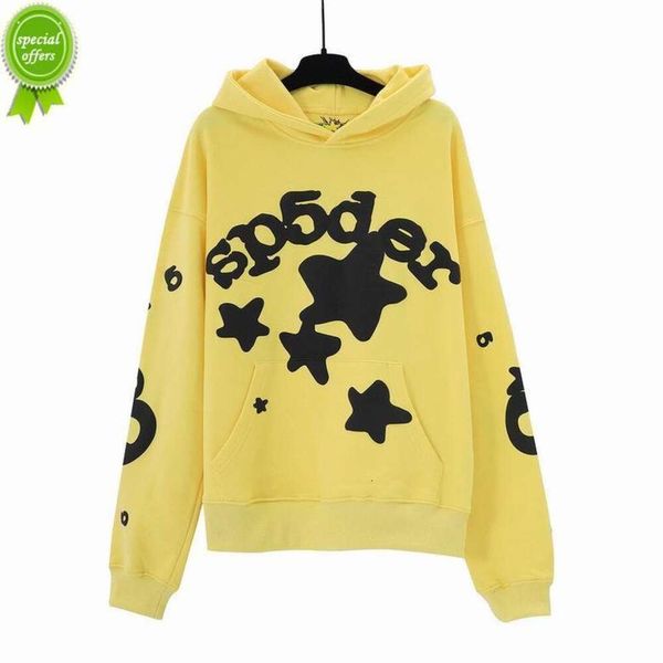 Mens Hoodies Sweatshirts Yeni Sky Mavi Hoodie Erkekler Kadın 1 Hip Hop Gençlik Dünya Geniş 5555555 Baskı Pullover Hoody Sarı 4Y6K