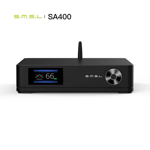 Amplificatore SMSL SA400 Amplificatore di potenza ad alta risoluzione NJW1195 Output preamplificatore Bluetooth 5.0 DUE AMP Digital Power con telecomando