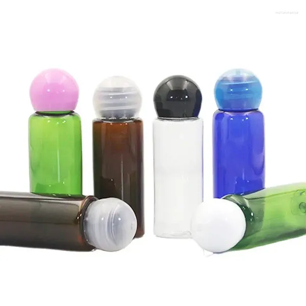 Lagerflaschen Plastikflasche 20 ml leer nachfüllbare kosmetische Behälter Kugelabdeckung Emulsionsverpackung 50pcs