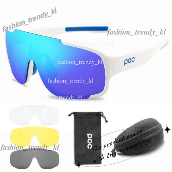 Designer hochwertiger Luxus -Mode -POC -Fahrrad -Sport Sonnenbrille 4 Objektive Set Cycling Brille Männer Frauen Berg MTB Cycle Eyewear Gafas de Sol 684